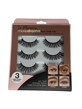 Le Mercerie More Drama Lash Trio 3 Pair Reusable Lashes